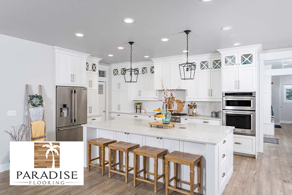 image of home page for paradise flooring website